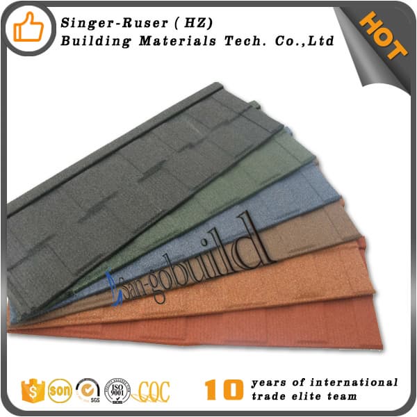 china Ruser stone coated steel roofing sheet